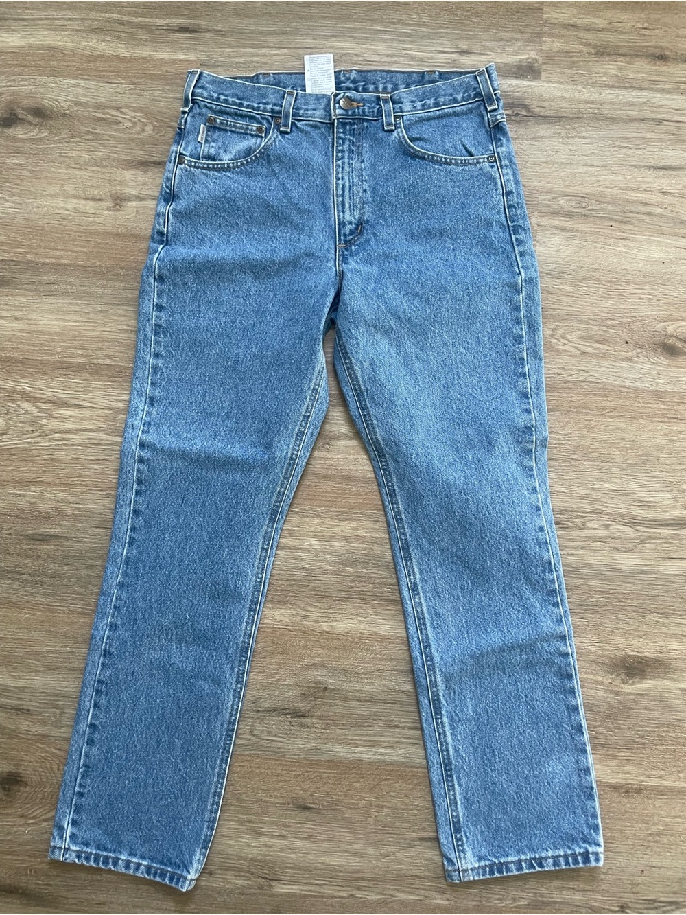 Carhartt vintage Straight Jeans in Medium Blue Wash